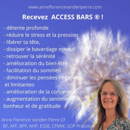 Pour libérer ta tête, les pensées envahissantes, ce mental qui dirige tout, retrouver calme et sérénité, Reçois LES ACCESS BARS !
